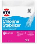 HTH Pool Care Chlorine Stabilizer, Swimming Pool Chemical Helps Chlorine Last Longer, Sunlight Protection, 4 Lbs