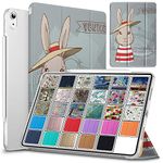 DuraSafe Cases For iPad 10.9 inch 10th Gen 2022 Hard Back Printed Case A2696 A2757 A2777 MPQ13HN/A MPQ33HN/A MPQ03HN/A MPQ23HN/A MPQ93HN/A MPQC3HN/A MPQ83HN/A MPQA3HN/A MQ6K3HN/A MQ6L3HN/A - Bunny Hat