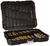 230 Pieces Drill Bit Set, Size from 3/64" up to 1/2", 135° Tip High Speed Steel Ideal Drilling in Wood/Cast Iron/Aluminum Alloy/Plastic/Fiberglass, Complete in A Hard Storage