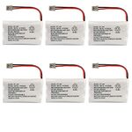 Uniden BBTY0504101 model BT446 Genuine Original OEM Uniden Shipped with Uniden Phones, Part Number BBTY0504101, Nickel Metal Hydride Rechargeable Cordless Phone Battery Pack; Equivalent to Uniden BT909, BT1005 and BT504; Fits WHAM; DC 3.6V 800mAh; Also known as BBTY0504001; Manufactured in China by BYD for Uniden - Pack of 6