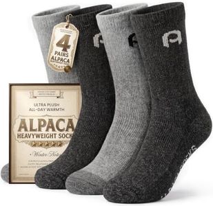 Alpacaparty Alpaca Crew Socks for Men & Women Heavyweight Thermal Socks