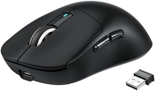 VGN GAMEPOWER Attack Shark X3 Superlight Ratón Gaming Inalámbrico, 49g Ultraligero Mouse Gaming, Sensor PAW3395, 26,000DPI, Tres Modos G502 (2.4G/Bluetooth/Cableado) Batería 200 Horas, PC/Mac, Noir