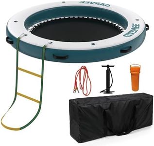 GarveeLife Inflatable Water Hammock Floating Dock, Inflatable Raft for Family and Friends, Float Ring for Parties, Fits Multiple People, 8'x8'