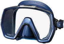 TUSA M-1001 Freedom HD Scuba Diving Mask, Indigo Skirt/Indigo Frame