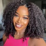 UNICE Glueless Kinky Curly V Part Wigs Human Hair No Leave Out Upgrade U part Wigs Afro Kinky Curly V Shape Human Hair Wig with Clips No Sew in 150% Density Natural Black Color 24 inch