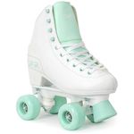 Sfr Skates Figure Quad Skates Children's Skating, Youth Unisex, Multicolour (White/Green), 38