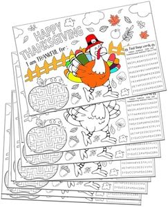 Coloring Thanksgiving Place Mats for Kids Set of 12 Thanksgiving Turkey Coloring Paper Place Mats for Thanksgiving Party