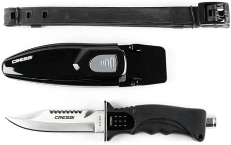 Cressi Skorpion Knife, Point Tip Gray
