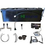 HIsource Complete Aeroponics Growing System: 6 Planting & Cloner Sites. Includes Container, Pump, Net Cups, Clone Collars, and Timed Pump