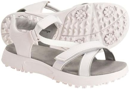 TGW Women's Casual Golf Sandals White Medium 7