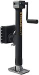 Trailer Valet TVJX5-S Swivel Jack Pipe Mount with 5K Lifting Capacity– Drill-Powered Option, Includes Free TVDA Drill Attachment, Patented 3:4 Gear Ratio, Marine-Grade Material, Rust-Resistant Coating