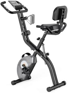 ATIVAFIT 3-in-1 Foldable Exercise Bike for Home, Upright & Recumbent Indoor Bike with 8-Level Magnetic Resistance, Resistance Bands, Quiet Cardio, Adjustable Seat