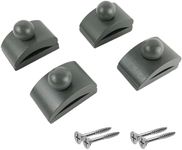 Classy Clamps Wooden Quilt Wall Hangers - 4 Small Clips (Grey) and Screws for Wall Hangings - Tapestry Hangers/Quilt Hangers for Wall hangings - Quilt Clips/Wall Clips for Hanging/Quilt Racks