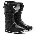 ILM Motorcycle Boots for Men Waterproof ATV Motorcross Dirt Blike Riding Biker Boots Model-MX3, Black-adult, 8