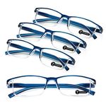 TERAISE 4PCS Value Anti-Blue Light Reading Glasses,Lightweight Comfortable Reader Glasses for Men and Women,Sturdy Computer Reading Glasses Blue Light Blocking Included Eyeglasses Case (2.0X)