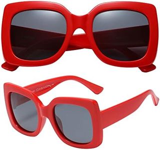 PolarSpex Girls Elastic Square Oversized Kids Polarized Sunglasses - BPA Free