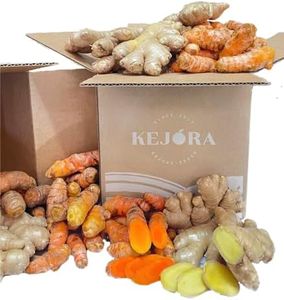 4 lbs Fresh Organic Ginger + Naturally Grown Turmeric (2 lbs organic ginger + 2 lbs turmeric)