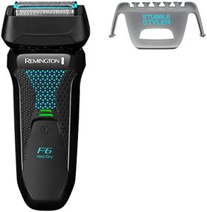 Remington F6 Aqua Men's Electric Shaver (Cordless, Wet & Dry, 100% Waterproof, Foil Shaver, Pop-up Detail Trimmer, USB Charging, 60-Minute Usage, 90-Minute Charge with 5-Min Quick Charge) F6000