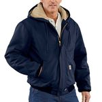 Carhartt Men's Flame Resistant Duck Active Jacket, Dark Navy, Medium