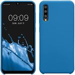 kwmobile Case Compatible with Samsung Galaxy A50 Case - TPU Silicone Phone Cover with Soft Finish - Blue Reef