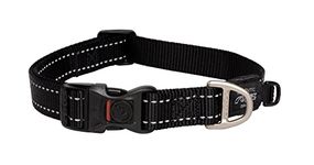 Rogz Fanbelt Collar Reflective, Black