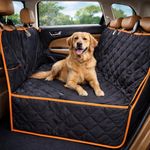 Royal Pets Cart Waterproof Pet Car Seat Cover for Dogs – Heavy Duty Back Seat Protector, Anti-Slip Hammock – SUV Fit – Orange – Made in India