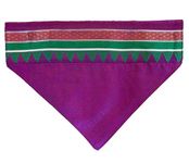 For The Fur Kids Indian Dog Bandana: Traditional Khun Bandana for Pets (Purple)