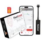 Fleettrack Hidden Mini GPS Tracker for Car, Bike, Truck & Bus | 1-Year Pre-Recharged SIM with Zero Activation Fees | Free Mobile App (Android & iOS) | 15+ Premium Features