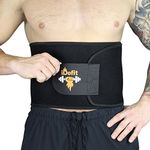 iDofit Neoprene Adjustable Waist Trimmer Ab Belt - Sauna Belt Weight Loss Band Slimming Stomach Wrap Belly Fat Burner Sweat Tummy Wraps Abdominal Slimmer Lumbar And Low Back Support For Men and Women, XL: 10" Wide x 55" Long