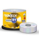 FRONTECH CDR 700MB Media 80 Mins 52X Speed - Pack of 50, Professional CD-R with Advanced German Technology, (CDR-0002)