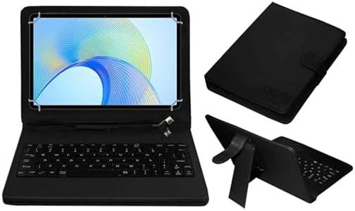 ACM USB Keyboard Case Compatible with Lenovo Tab M11 Tablet Cover Stand Study Gaming Direct Plug & Play - Black