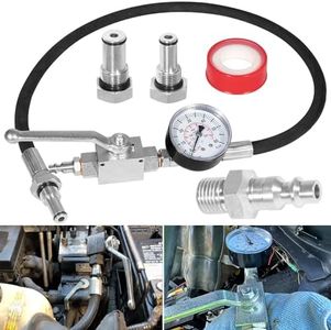 Camoo 6.0L High Pressure Oil System IPR Air Test Tool for Ford Powerstroke 6.0L / 7.3L Diesel 1994-2007, with 6.0L & 7.3L High Pressure Oil System IPR Valve Air Test Fitting, Gauge Air Meter