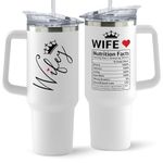 Gifts for Wife from Husband - Wife Gifts - Wedding Anniversary, Wife Birthday Gift Ideas, Christmas Gifts for Wife, Mothers Day Gifts for Her - Romantic I Love You Gifts for Her - 40 Oz Tumbler