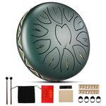 SenDeluz Steel Tongue Drum 11 Note 6 Inches D-Key Handpan Drum Percussion Instrument for Meditation Entertainment Musical Education Concert Mind Healing Yoga