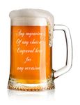 ukgiftstoreonline Personalised Engraved 1 Pint Glass Beer Tankard Any Occasion Calligraphy Script Birthdays Anniversaries Weddings Christmas