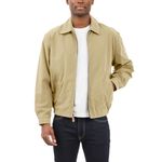 London Fog Men's Auburn Zip-Front Golf Jacket (Regular & Big-Tall Sizes), Camel, 5X-Large Big