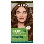 Clairol Natural Instincts Demi-Permanent Hair Dye, 6BZ Light Caramel Brown Hair Color, 1 Count