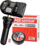 Autel TPMS MX Sensor 315MHz 433MHz Dual Frequency 1-Sensor, OEM Quality Universal Tire Sensor, 100% Programmable TS408S TS501 TS508 TS508WF MK808S-TS MS906TS (1PCS Press-in Rubber Valve)