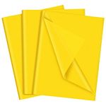 NEBURORA Yellow Tissue Paper for Gift Bags 60 Sheets Yellow Wrapping Tissue Paper Bulk 14 X 20 Inch Bright Yellow Packaging Paper for Gift Wrap Filler Crafts Birthday Wedding Sunflower Party(Yellow)