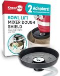 KneadAce Spiral Dough Hook Shield For kitchenaid Mixer-Prevents Dough from Clogging Your Bowl Lift Mixer- Compatible With KitchenAid Dough Hook. (With 2 Adapters-Fits All KA Spiral Hooks)