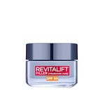 L’Oréal Paris Revitalift Filler Deep Replumping Anti-Ageing SPF50 Cream, UV Protection, Moisturising, Intensely Hydrates and Smooth Wrinkles with Macro, Micro and Micro-Epidermic Hyaluronic Acid, 50ml