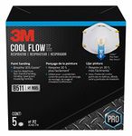 3M Pro Paint Sanding Vented Respirators, 8511, 5 Masks (N95)