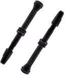 EMSea Pair of Bicycle Tubeless Tire Presta Valves 40mm Stem Black Aluminum Alloy Notubes Valve for MTB Mountain Bike