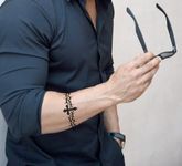 The Canvas Arts 3D Temporary Waterproof Wrist Arm Band Hand Tattoo for Men and Women (19X9 cm)