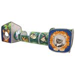 Kitty City Pop Open Jungle Combo,Collapsible Cat Cube, Play Kennel, Cat Bed, Tunnel, Cat Toys