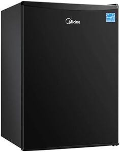 Midea MERM26B0ABB Mini Fridge, 2.7 Cu.ft Energy Star Certified Mini Refrigerator, Adjustable Thermostat, Reversible Door, Low Noise for Dorm, Office, Bedroom, Black