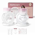 Momcozy Breast Pump S12 Pro Quick, Hands-Free Wearable & Wireless Pump, with DoubleFit™ Hybrid Flange, 3 Modes & 9 Levels Electric Pump Portable, Smart Display, 2 Count, Cozy Pink