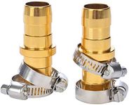 Sanpaint 2 Pack Garden Hose Connector Repair Mender Kit with Stainless Clamp,Fits 3/4"-5/8" Water Hose Repair Fitting