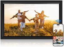 FRAMEO WiFi Digital Photo Frame, 15.6" Digital Picture Frame 1920 * 1080 IPS Touch Screen, Share Photos and Video via Free Frameo App, Brightness Adjustable, with 32GB Memory, Gift for Family Friends