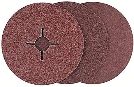 Bosch Accessories 12 pcs. Fibre Sanding Disc Set (Aluminium Oxide, Ã˜ 125 mm, Accessories for Angle Grinders)